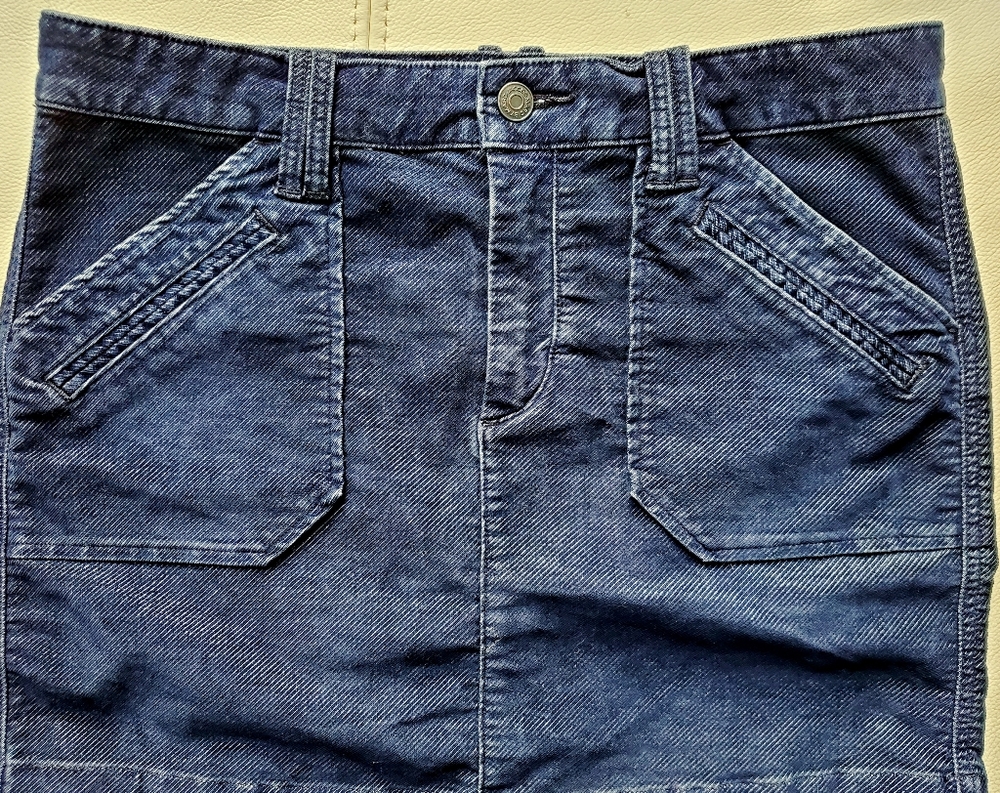 Marc Jacobs dark blue corduroy mini skirt